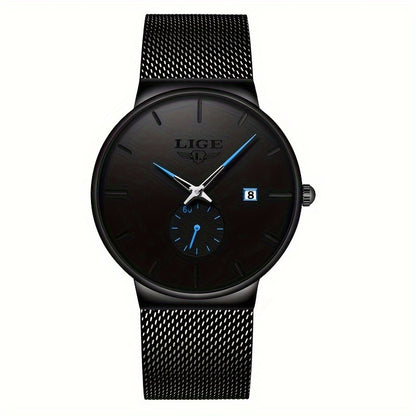 LIGE Premium Quartz Chronograph Watch