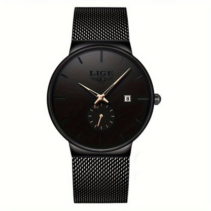 LIGE Premium Quartz Chronograph Watch