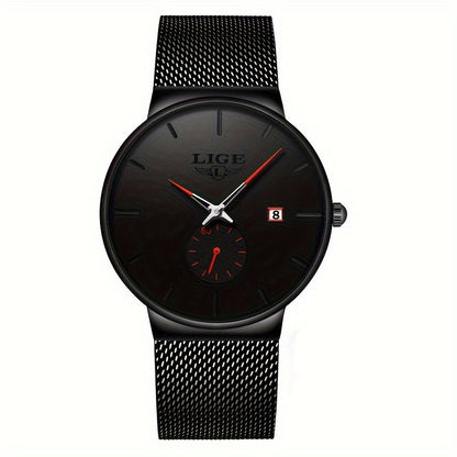 LIGE Premium Quartz Chronograph Watch